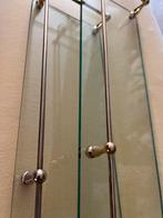 2 stuks Glazen Heritage Badkamerplank met Gouden Details, Ophalen, Minder dan 50 cm, Gebruikt, Overige typen