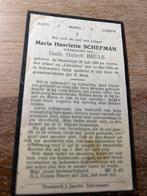 Schefman Maria 1937 Maastricht 1932 x Bruls - 28383, Verzamelen, Ophalen of Verzenden, Bidprentje