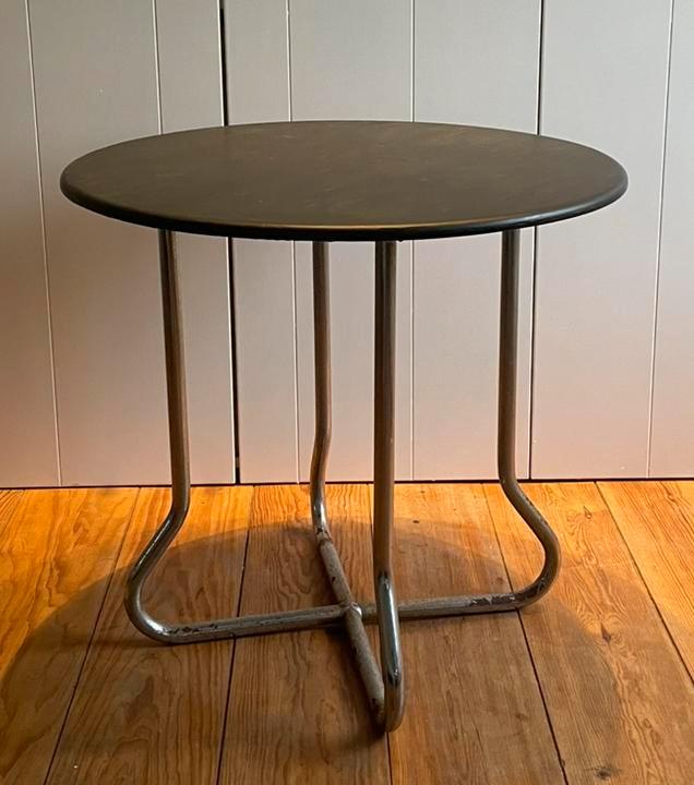 Gispen Bijzettafel  Orgineel - Ø64cm, H61cm, Huis en Inrichting, Tafels | Bijzettafels, Gebruikt, Rond, 60 cm of meer, Metaal of Aluminium
