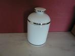 vintage porseleinen dekselpotje Maison de Bonneterie ca 1990, Ophalen of Verzenden, Zo goed als nieuw, Wit, Overige typen