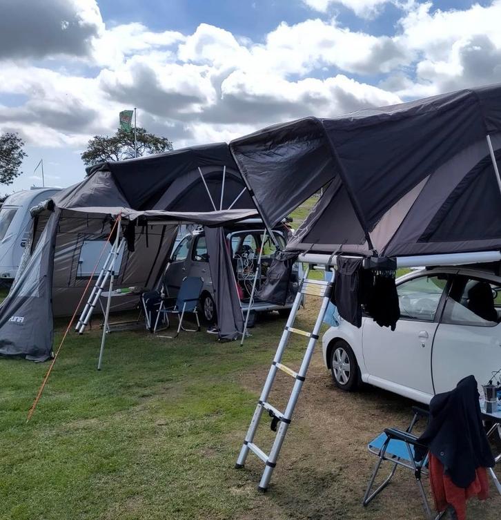 Voortent Yuna, Caravans en Kamperen, Tenten, Zo goed als nieuw, Ophalen of Verzenden