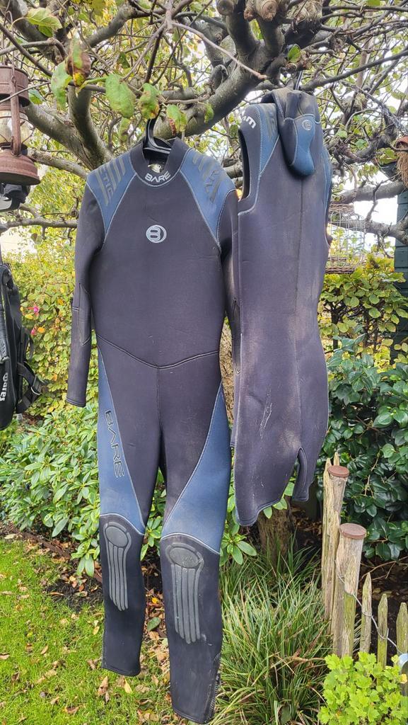 Duikpak dubbel 7 Bare Arctic maat XXL-XXG, Watersport en Boten, Duiken, Zo goed als nieuw, Duikpak, Ophalen of Verzenden