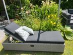 Comfortabele ligstoel met kussen voor buiten, Tuin en Terras, Ophalen, Zo goed als nieuw, Kunststof, Verstelbaar
