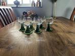 Roemer glazen op groen gedraaide voet, Verzamelen, Glas en Borrelglaasjes, Overige typen, Ophalen of Verzenden