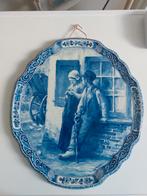 Grote  delfts blauwe plaquette van de Porceleyne fles, Antiek en Kunst, Antiek | Wandborden en Tegels, Ophalen