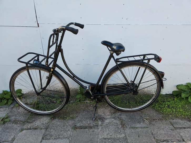 studenten fiets Omafiets, Fietsen en Brommers, Fietsen | Dames | Omafietsen, Gebruikt, 53 tot 56 cm, Handrem, Ophalen of Verzenden