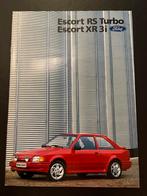 NL - Folder Ford Escort RS Turbo en Escort XR3i - 1987, Boeken, Ophalen of Verzenden, Zo goed als nieuw, Ford
