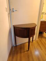 Art Deco halfrond/halve maan bijzettafel/gangkast/haltafel, Huis en Inrichting, Tafels | Sidetables, Ophalen, 50 tot 100 cm, Zo goed als nieuw