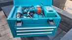 Makita met koffer, Ophalen, Gebruikt, Accu, Bovenfrees