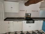 Luxe maatwerk keuken met natuursteen & messing kraan – ca. 1, Huis en Inrichting, Keuken | Complete keukens, Ophalen, Gebruikt