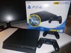 Playstation 4 Slim, Gebruikt, Met 2 controllers, Ophalen of Verzenden, Slim