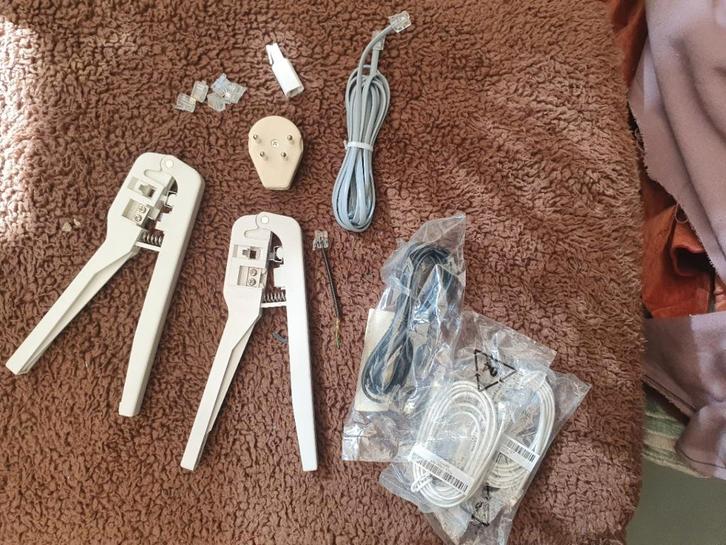 RJ 11 tang 2x, connectoren en kabeltjes, Telecommunicatie, Vaste telefoons | Niet Draadloos, Ophalen of Verzenden