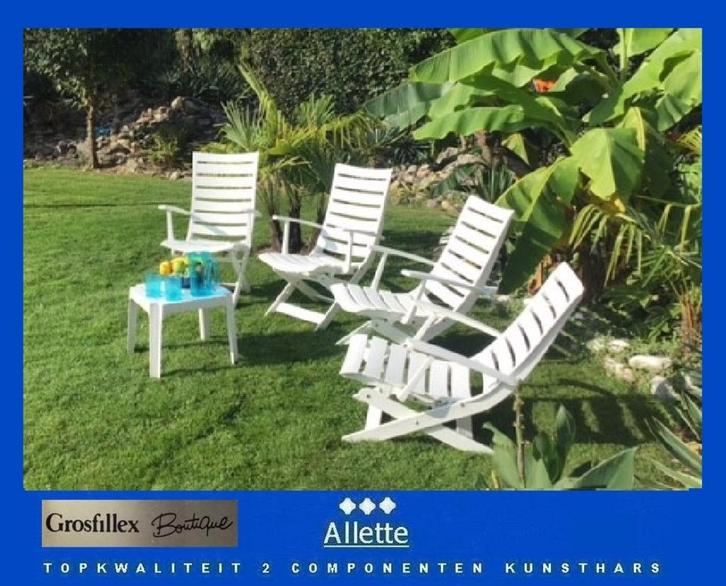 Grosfillex Boutique tuinset vgl Triconfort Rovergarden, Tuin en Terras, Tuinmeubel-accessoires, Zo goed als nieuw, Ophalen