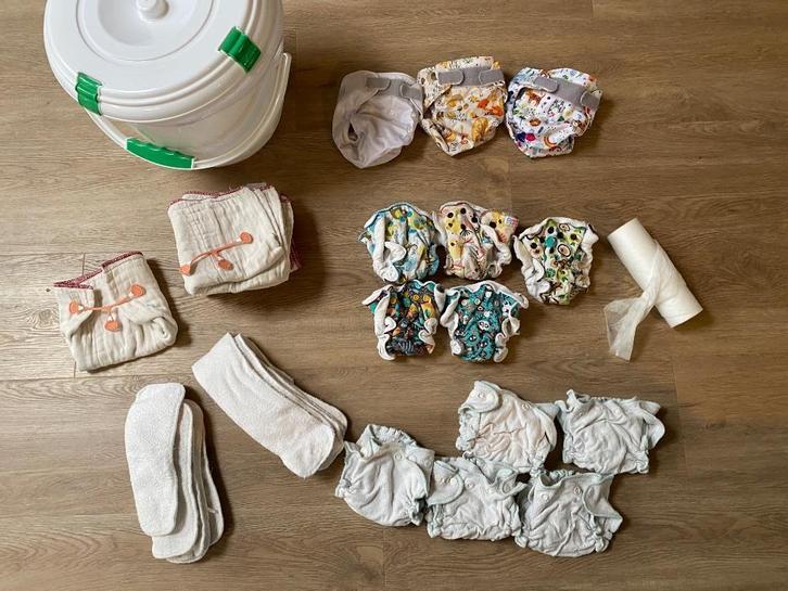 Wasbare luier set new born, Kinderen en Baby's, Badjes en Verzorging, Gebruikt, Overige typen, Overige merken, Ophalen of Verzenden