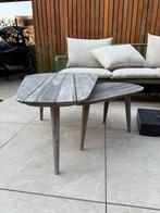 Rough-K Lounge Tuintafel Set - Old Teak Greywash, Huis en Inrichting, Ophalen, 50 tot 100 cm, 100 tot 150 cm, Teakhout