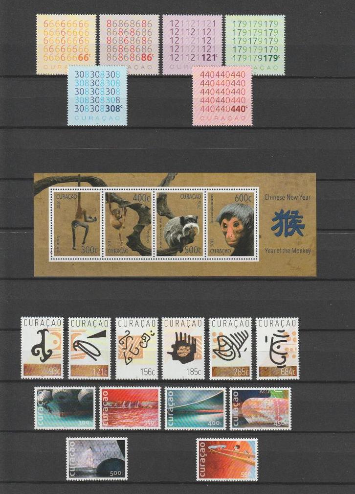 Curaçao 2016. Mooi kavel zegels, Postfris., Postzegels en Munten, Postzegels | Nederlandse Antillen en Aruba, Postfris, Verzenden