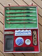 Chineese Caligraphy Set -  Authenticate Chinese kalligrafies, Antiek en Kunst, Antiek | Keramiek en Aardewerk, Ophalen of Verzenden