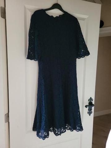 Mooie kanten jurk ladress l xl blauw  beschikbaar voor biedingen