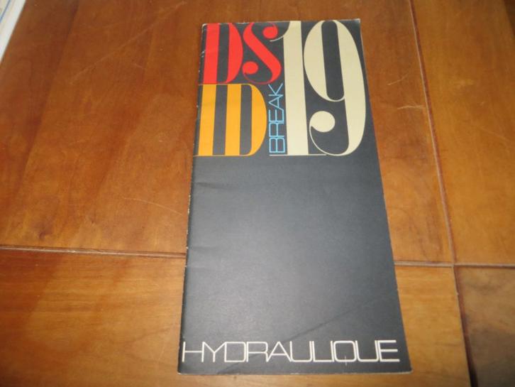Folder Citroen DS 19, Citroen ID 19, Break Hydraulique 1960, Boeken, Auto's | Folders en Tijdschriften, Zo goed als nieuw, Citroën