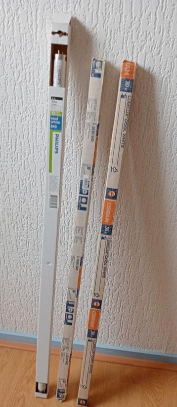 3 stuks TL lampen 90 cm, 30 watt, Phillips en Osram beschikbaar voor biedingen