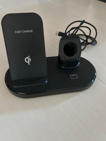 Draadloze Oplader voor Telefoon & Watch beschikbaar voor biedingen