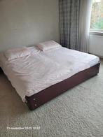 Auping Auronde tweepersoonsbed met houten frame, Huis en Inrichting, Slaapkamer | Bedden, Ophalen, Bruin, Tweepersoons, Zo goed als nieuw