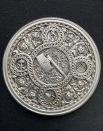 Zeldzame zeer grote zilveren penning vrijmetselaars 203 gram, Ophalen of Verzenden, Zilver