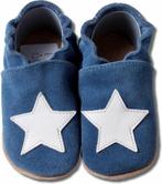 Blauwe suede babyslofjes van Hobea met witte ster, Kinderen en Baby's, Babykleding | Schoentjes en Sokjes, Nieuw, Ophalen of Verzenden