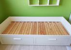 Ikea Brimnes uitschuifbed 80x200/160x200 - Zo Goed Als Nieuw, Ophalen, Verstelbaar, Wit, Tweepersoons