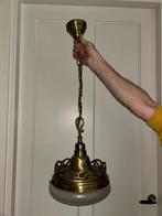 Vintage hanglamp, Ophalen, Gebruikt, Glas, 50 tot 75 cm