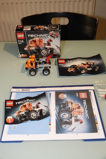 Lego Technic 9390 Mini Tow Truck 100% compleet beschikbaar voor biedingen