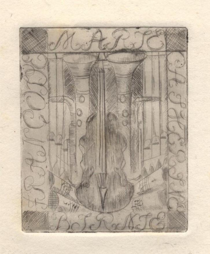 0474 Ex Libris Nederland : Jeanne Bieruma Oosting, 1932, Antiek en Kunst, Kunst | Etsen en Gravures, Verzenden
