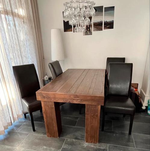 Eetkamertafel met 4 stoelen, Huis en Inrichting, Complete inboedels, Ophalen