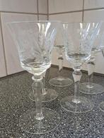 Vintage set kristallen glazen borrelglazen wijnglazen, Antiek en Kunst, Antiek | Glas en Kristal, Ophalen of Verzenden