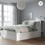 Ikea brimnes 160x200, Huis en Inrichting, Slaapkamer | Bedden, Zo goed als nieuw, Ophalen