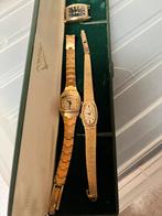 Oude dames horloge, Sieraden, Tassen en Uiterlijk, Horloges | Dames, Overige merken, Leer, Staal, Ophalen of Verzenden