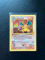 Pokémon base set 1st Edition Shadowless Charizard 1999, Foil, Ophalen of Verzenden, Losse kaart, Zo goed als nieuw