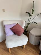 Witte Teddy Stoel, Huis en Inrichting, Ophalen, Gebruikt, Wit, Eén