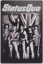 Status Quo Engelse vlag reclamebord van metaal wandbord deco, Verzamelen, Muziek, Artiesten en Beroemdheden, Info@deconoord.nl