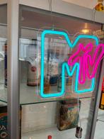 Vintage MTV Neon reclame verlichting, ., Lichtbak of (neon) lamp, Ophalen of Verzenden, Zo goed als nieuw
