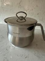 Simtronic Edelstaal Kookpan met Deksel, Kookpan of Snelkookpan, Inductieplaat, Nieuw, Ophalen of Verzenden