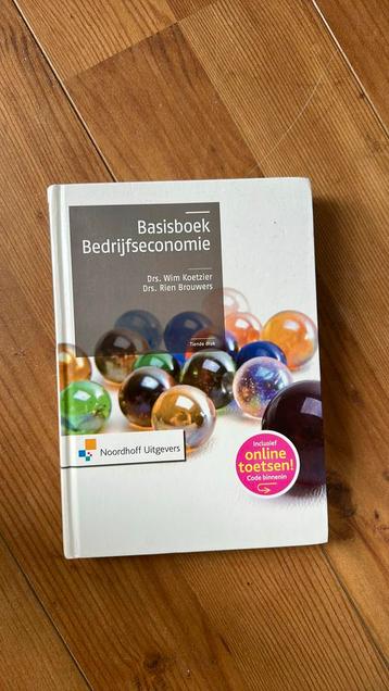 Basisboek bedrijfseconomie 10e druk beschikbaar voor biedingen