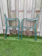 Gietijzeren bankdelen, Tuin en Terras, Ophalen, Gebruikt, Metaal