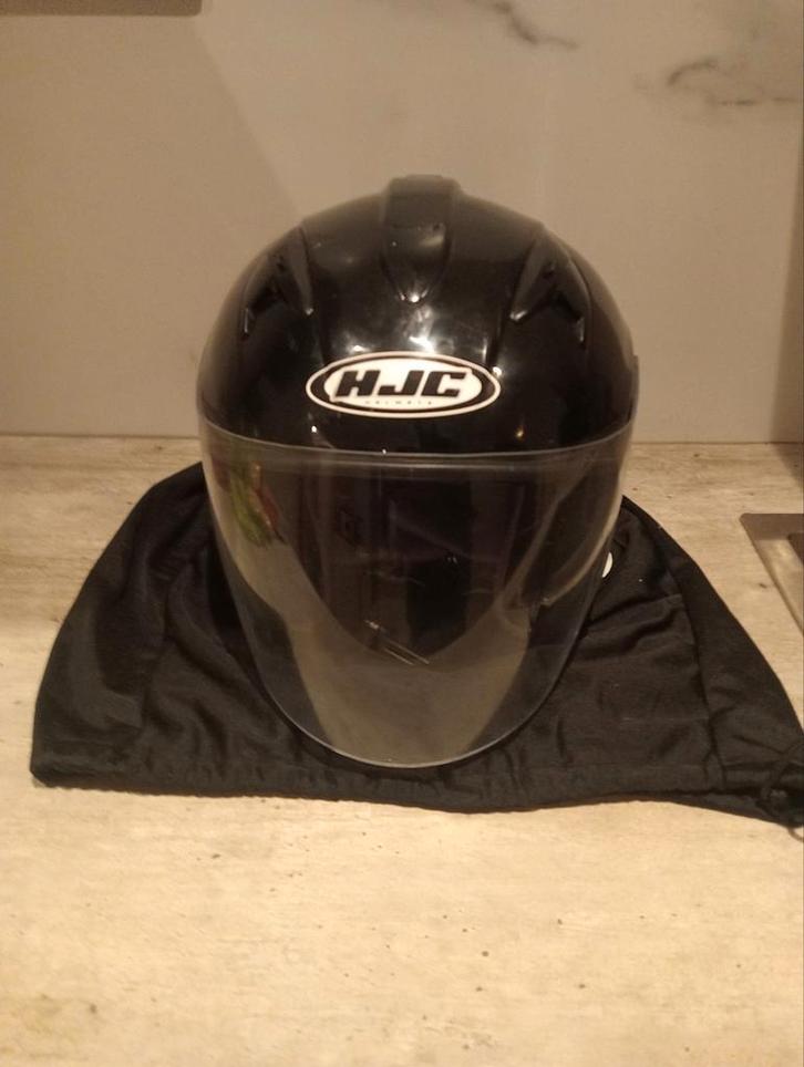 HJC Jet Helm Maat S, Zwart, scooter helm / motor helm, Motoren, Kleding | Motorhelmen, Integraalhelm, HJC, Tweedehands, Ophalen of Verzenden
