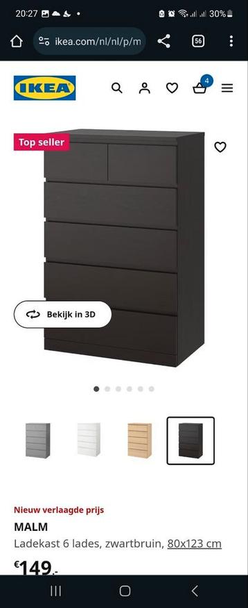 Malm ikea ladekasten