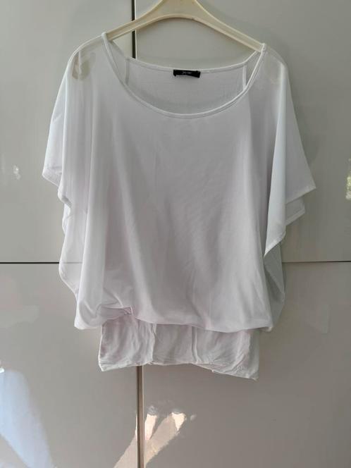 Witte top Jacky Hart maat M, Kleding | Dames, Tops, Zo goed als nieuw, Maat 38/40 (M), Wit, Korte mouw, Ophalen of Verzenden