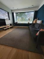 Wollen vloerkleed taupe, Huis en Inrichting, Stoffering | Tapijten en Kleden, Ophalen, Bruin, Gebruikt, 200 cm of meer