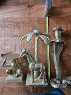 Gouden dieren kandelaars set, Ophalen, Zo goed als nieuw, Dier