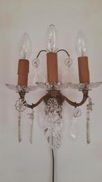 Wandlampje met pegels / applique 25V (nuzzelspul), Huis en Inrichting, Lampen | Kroonluchters, Ophalen of Verzenden, Gebruikt