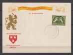 Kaart pz Breda 50 jaar met perfin P.Z.V.50 in zegel en kaart, Verzenden, Na 1940, Gestempeld